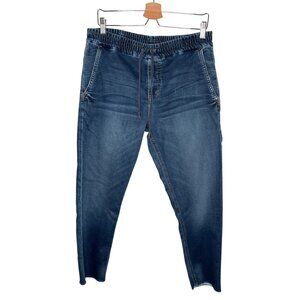 Joes Jeans Womens Pull on Waist Distressed Hem Denim Joggers Size 30